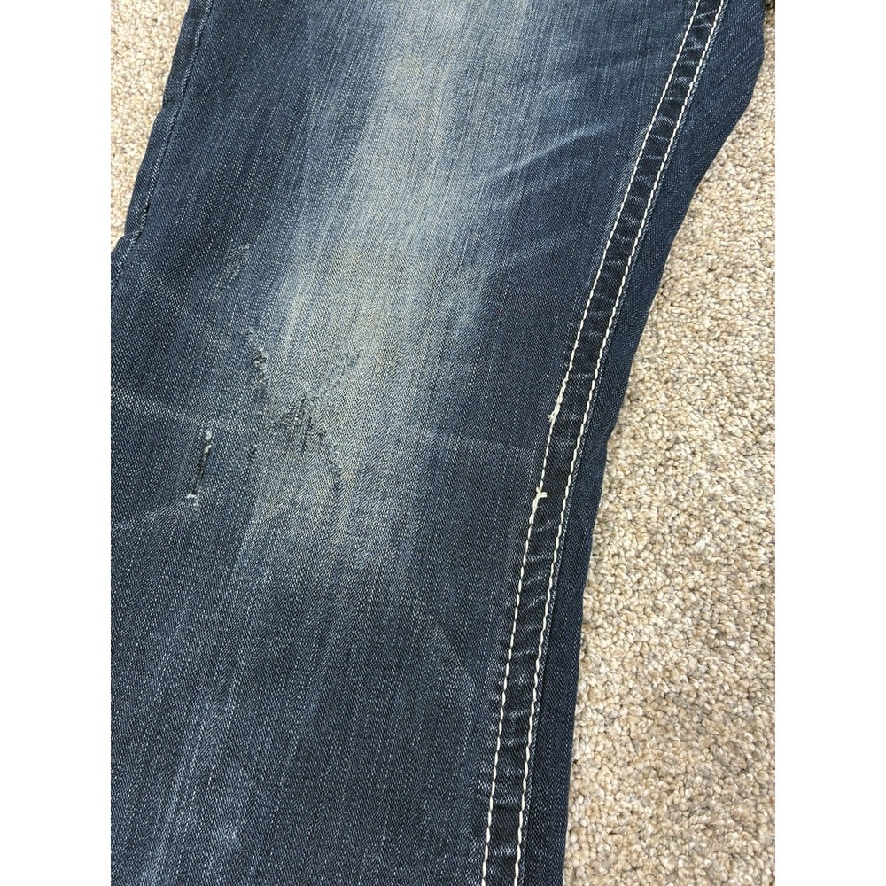 SALVAGE MAYHEM BUCKLE ‎ SLVG Regular Boot Cut Denim Blue Jeans 33L #0415 - Picture 4 of 13